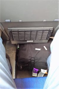 On-board luggage storage...