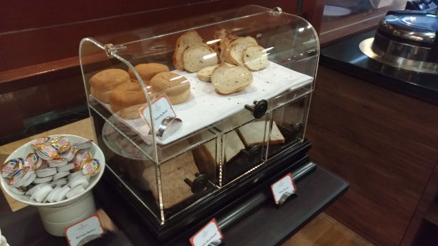 The translucent plastic bread bin...