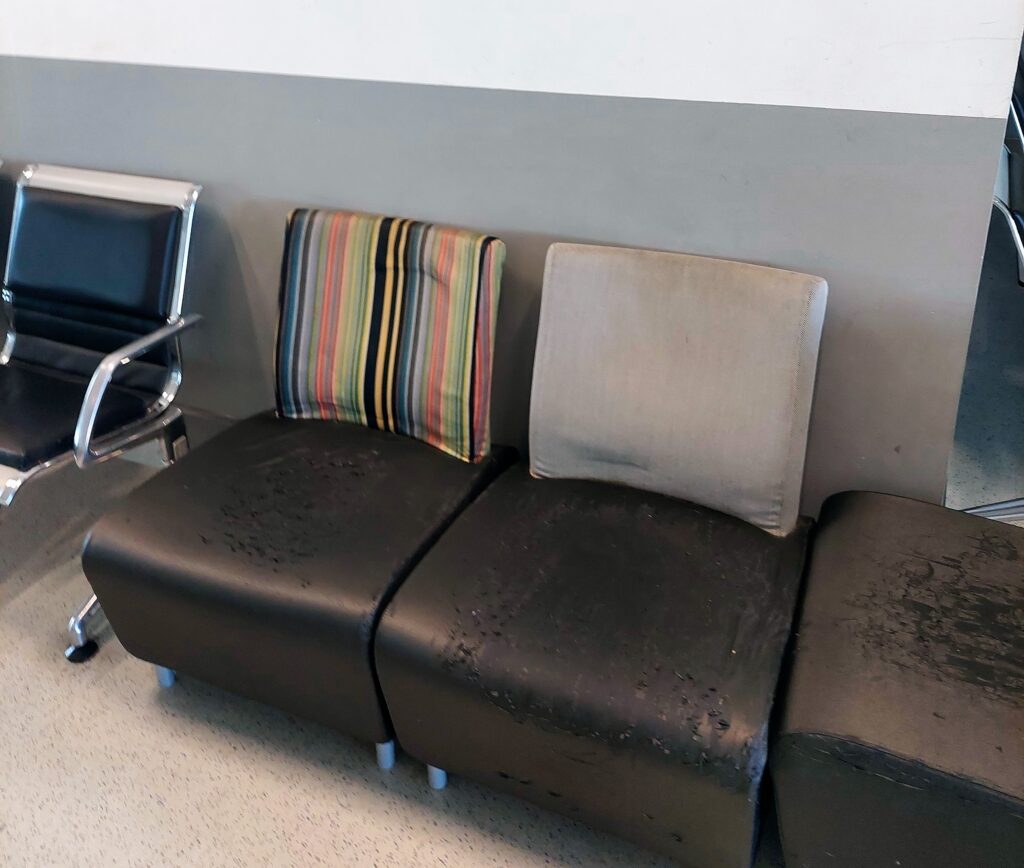 Dublin Airport sofa